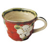 上絵山茶花(赤) マグ(赤)