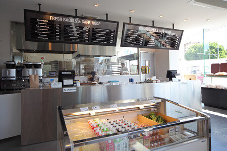 FRESH BAGELS & CAFE  HOOP ベーグルショップ&カフェの内装・外観画像