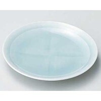 青白磁十字４.０皿 YM216-026