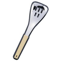 18-8味道楽　取り分けスプーン　穴明 アイボリー