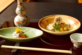 からすみ蕎麦　月と松