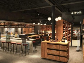 2023年オープン！新設フードホール内　ワインバーの画像