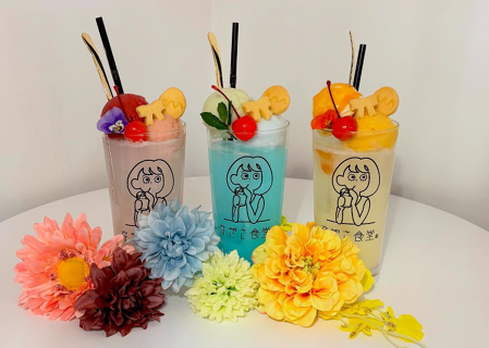 花とごはんとクリームソーダ　なぎさ食堂の画像