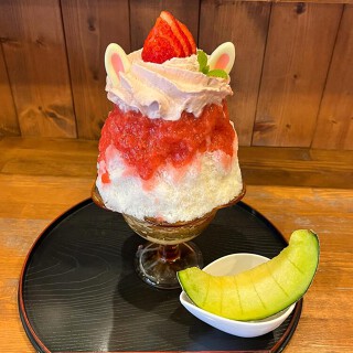 雪うさぎの画像