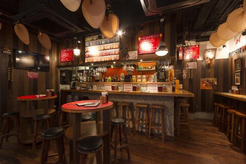 ダイニングバル　うちわの画像