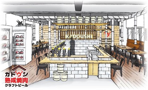 カドウシ〜40日熟成焼肉×クラフトビール１２TAP〜の画像