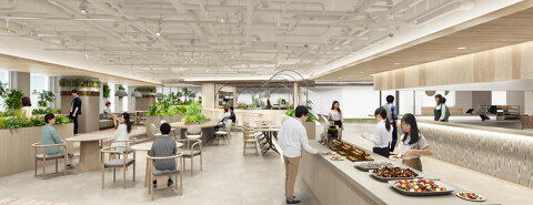 オフィス内カフェの画像