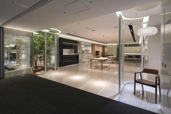 パモウナ コントラクト家具メーカーショールームの内装・外観画像