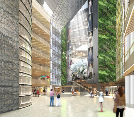 Zodi Plaza Shopping Center West Area ショッピングセンター内の環境デザインの内装・外観画像