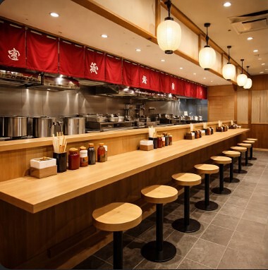 ラーメン店 ラーメン屋の内装・外観画像