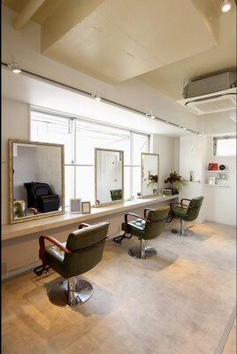 HAIR　Lien 美容室　モダン　シック　グレージュの内装・外観画像