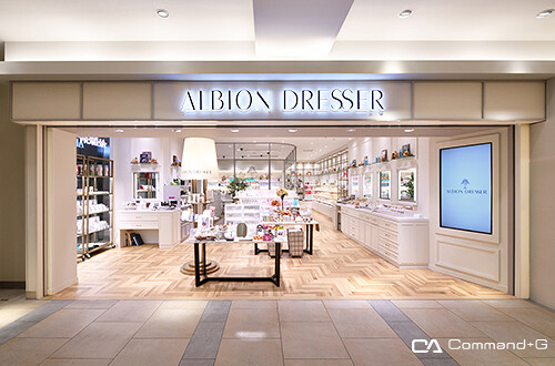 ALBION DRESSER ルクア大阪店 ライフスタイルコスメストアの内装・外観画像
