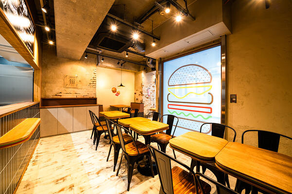OLU BURGER KYOTO 南船場店 ハンバーガーショップの内装・外観画像