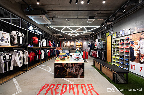 adidas FOOTBALL 原宿店 サッカーショップの内装・外観画像