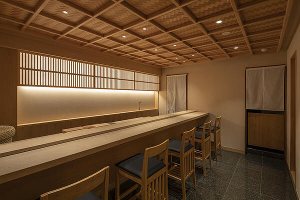 鮨 雑司ヶ谷 内装設計 寿司屋, 和食の内装・外観画像