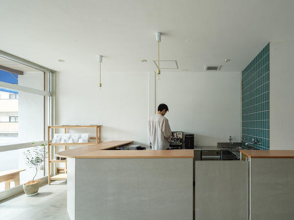 流れる線がつくる奥