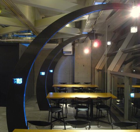 amusement cafe/ blue cherry