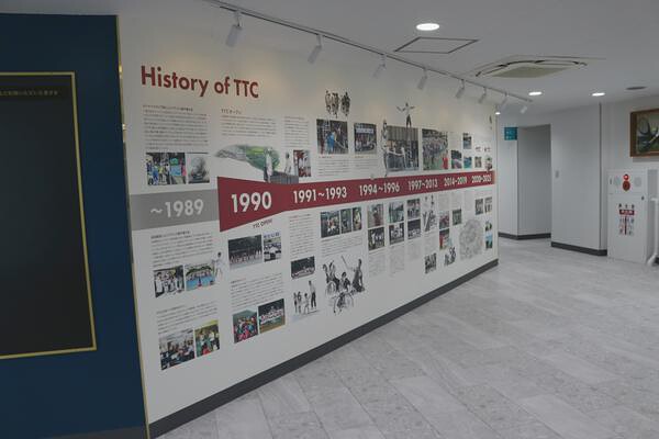 吉田記念テニス研修センター（TTC）　２階＆階段