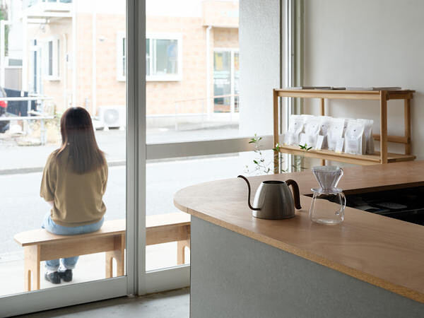 流れる線がつくる奥